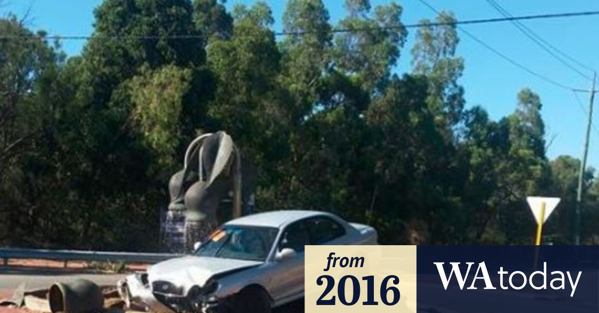 Forrestfield man charged over fountain car crash